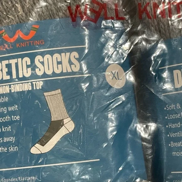 Well Knitting Diabetic Socks 4 Pairs XL NEW - Picture 5 of 7